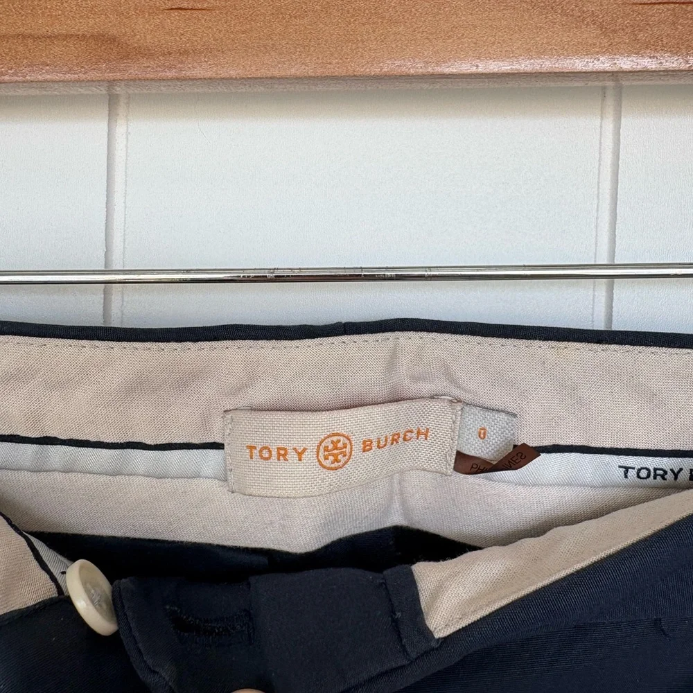 Tory Burch Dark Navy Cropped Ankle Pants - business chic - Picture 10 of 13